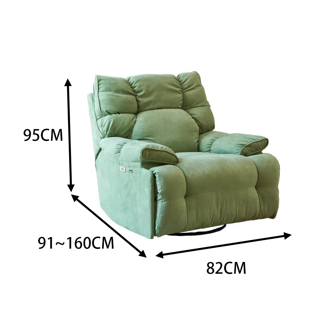 LIVARA EC1028 Matte Fabric Phone Holder Electric Reclining Leisure Chair - Image 5