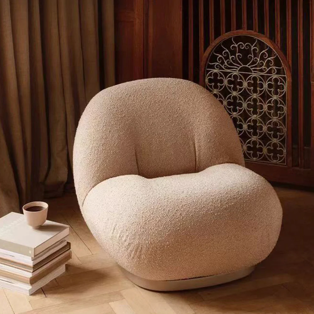 LIVARA EC1030 High-Density Sponge Titanium-Plated Stainless Steel Leisure Chair - Image 3