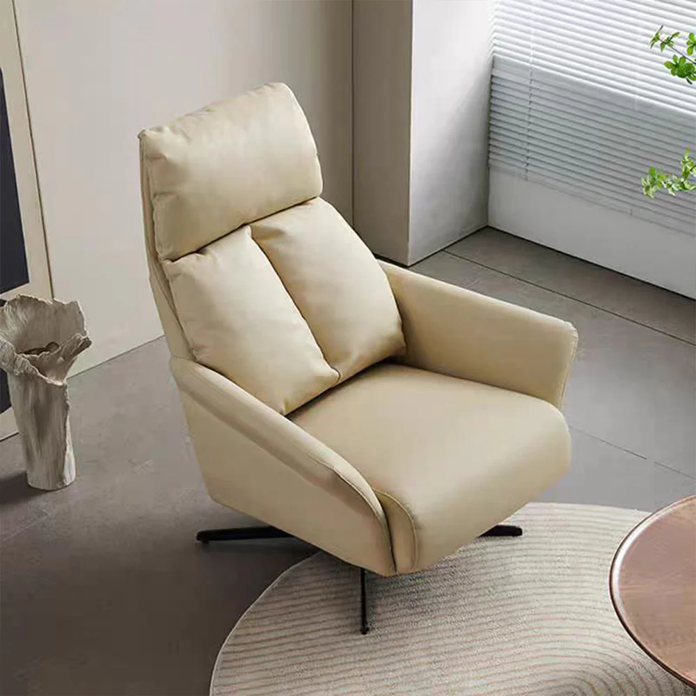 LIVARA EC1058 Rotating Chair with Iron Frame, Foam, Down Feather, and Microfiber - Image 3