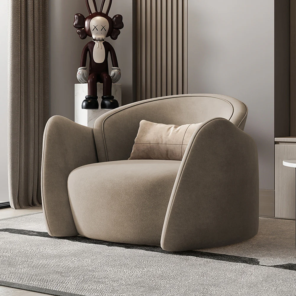LIVARA EC1088 Wooden Frame Leisure Chair - Image 2