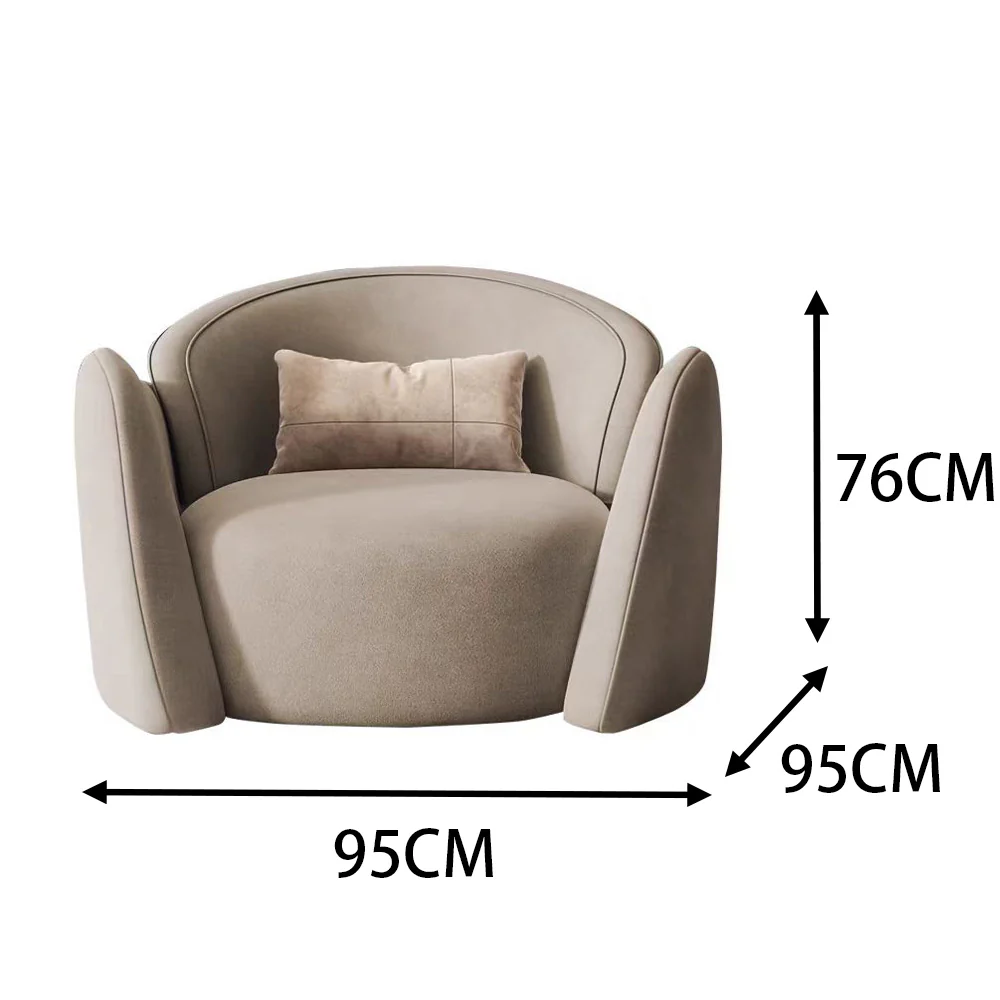 LIVARA EC1088 Wooden Frame Leisure Chair - Image 5
