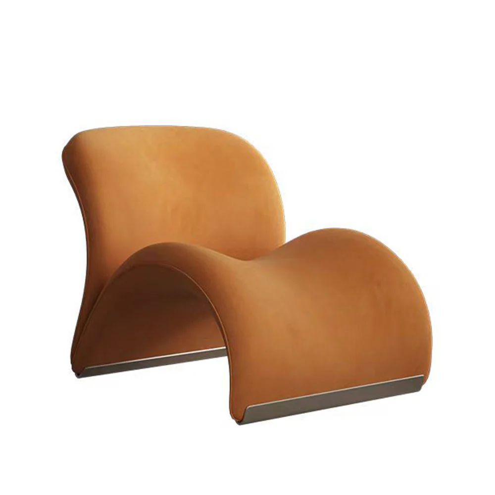 LIVARA EC1100 Tech Velvet Metal Stylish Design Leisure Chair - Image 2