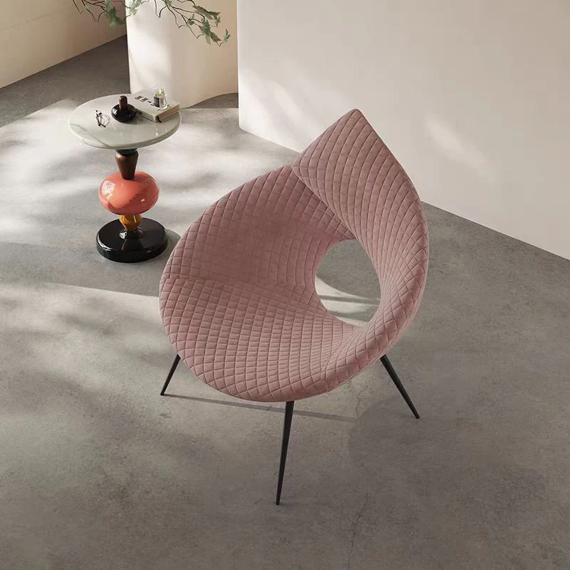 LIVARA EC1121 Metal Frame Microfiber Sponge Leisure Chair - Image 7