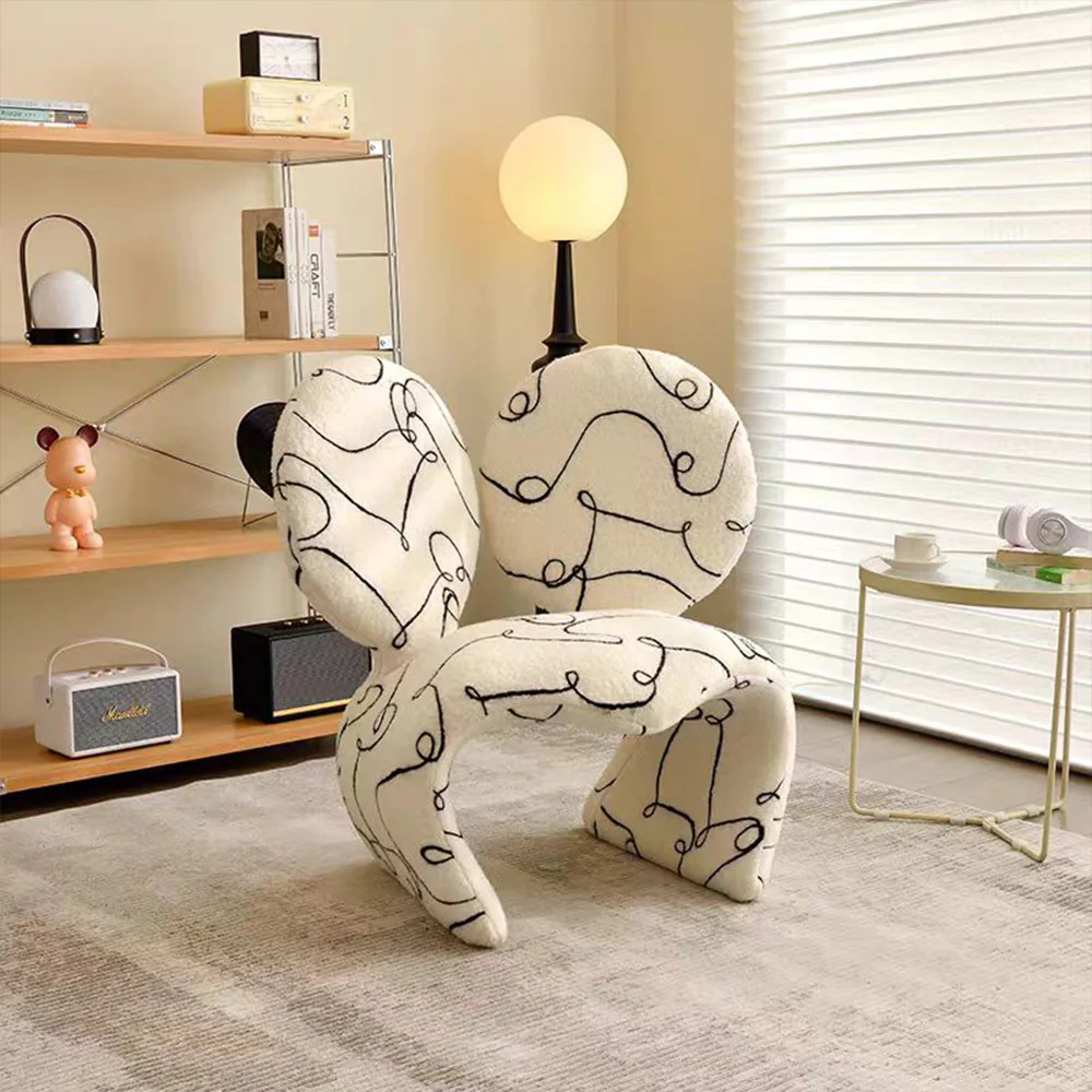LIVARA EC1141 Stylish Shaped Cotton Leisure Chair - Image 4