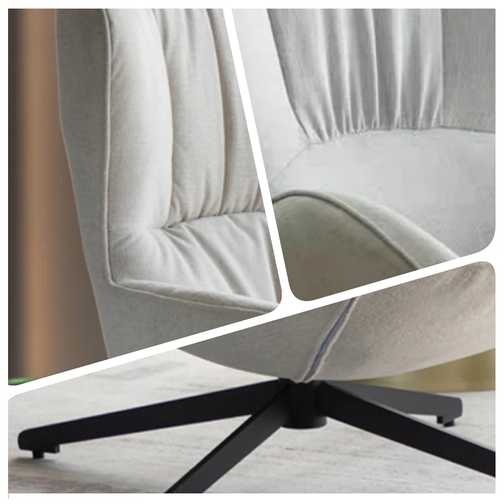 LIVARA EC1212 Iron Frame Tech Fabric Leisure Chair - Image 4