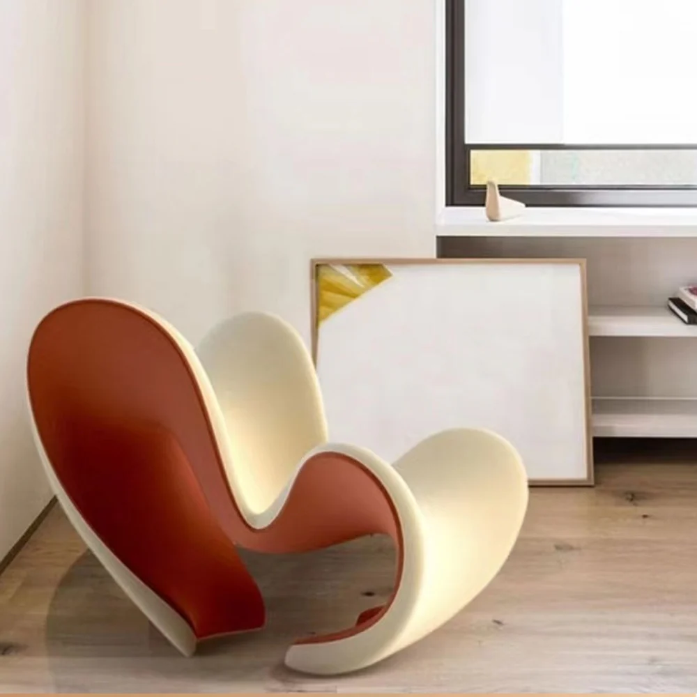 LIVARA EC1237 Fibreglass Frame Plush Fabric Leisure Chair - Image 3