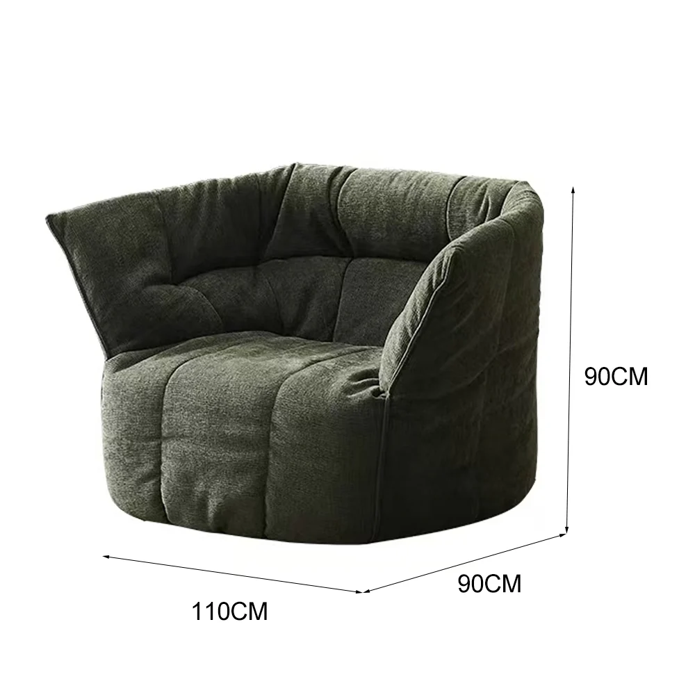 LIVARA EC1241 Plush Fabric Leisure Chair – Soft, Comfortable, and Stylish Design - Image 7