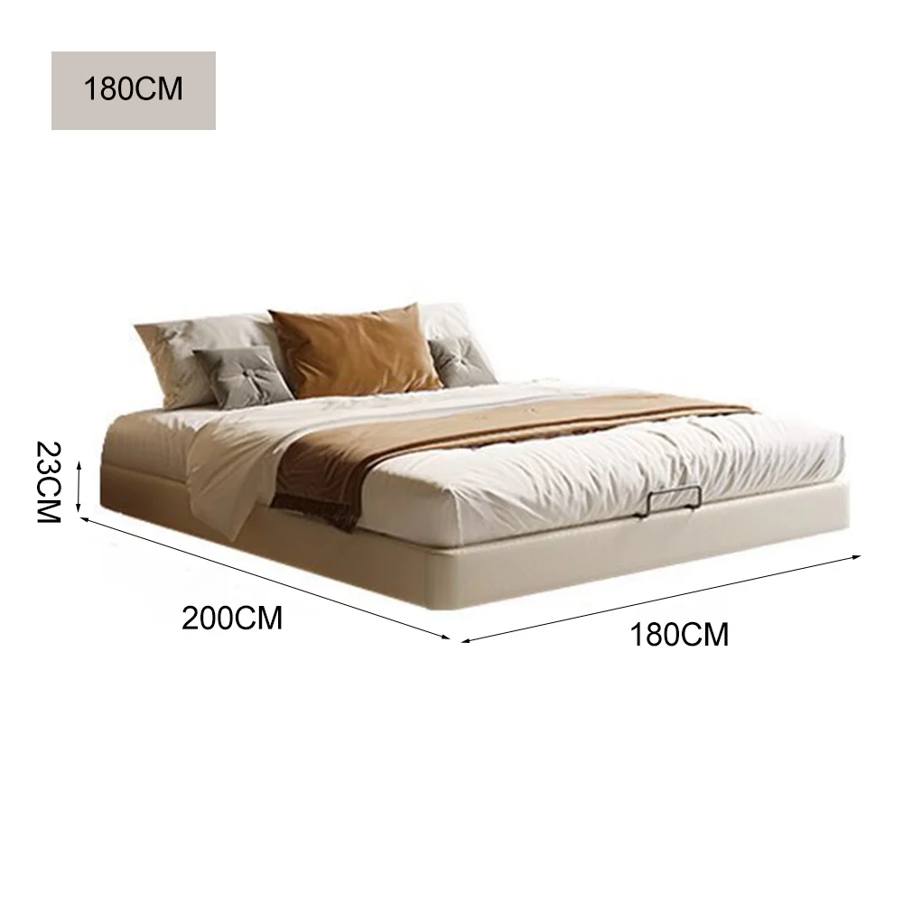 LUXORA B1144 150/180cm Length Solid Wood Headless Bed-White - Image 6