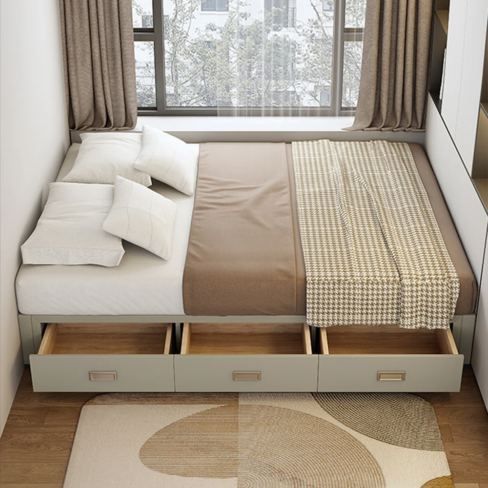 LIVARA B1148 150/180cm Length Solid Wood Headless Bed-White - Image 2