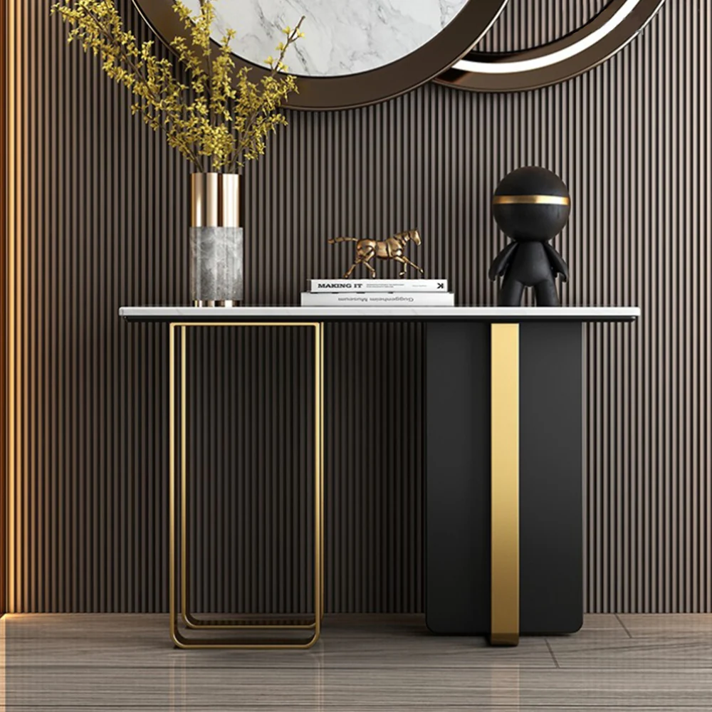 LIVARA CC1004 120/140/160cm Luxurious Style Sintered Stone Top Console Table - Image 2