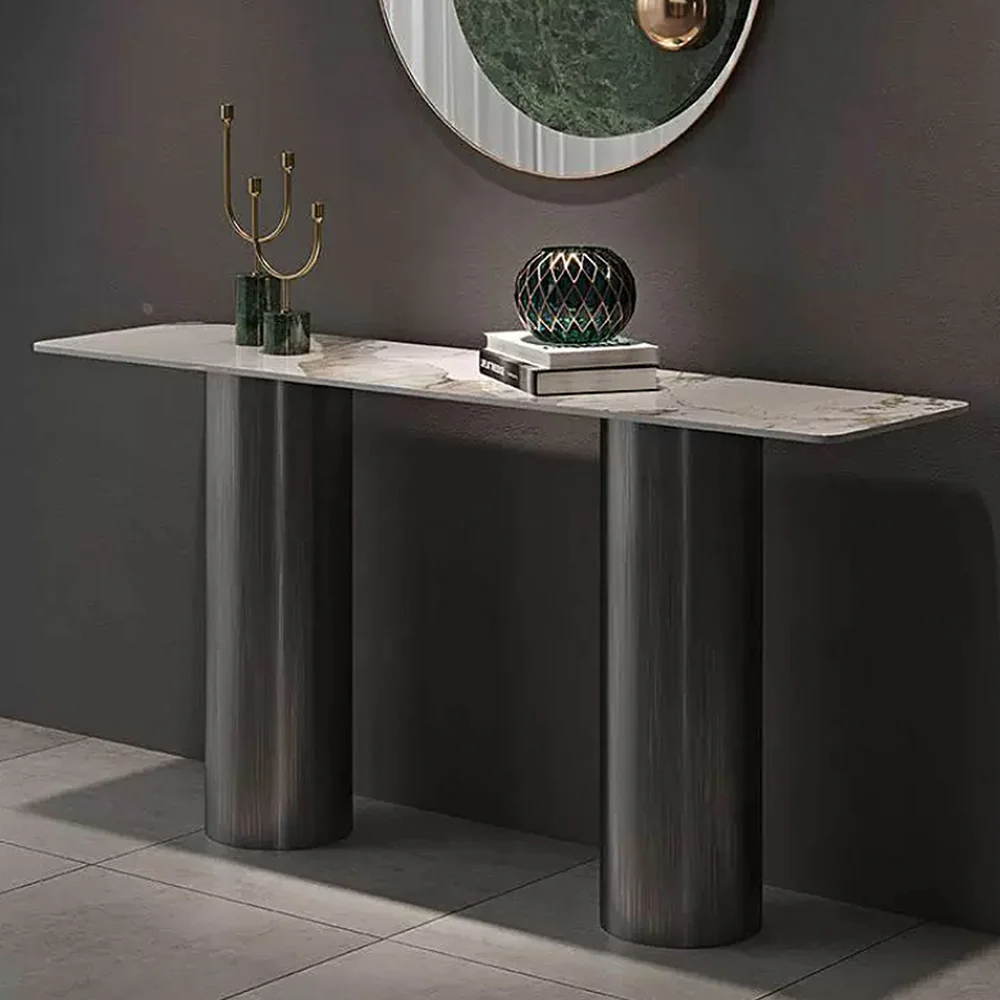 LUXORA CC1011 120/140/160cm Minimalist Style Sintered Stone Top Console Table - Image 2