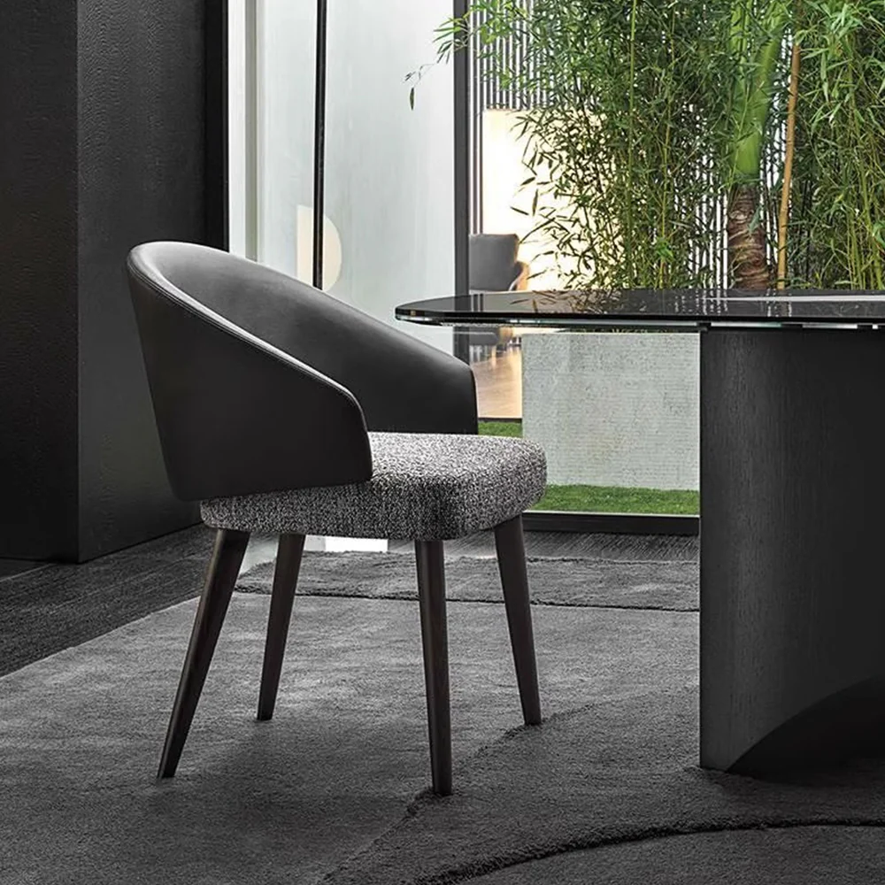 LIVARA DC1026 Comfortable Cushion Dining Chair Solid Wood Frame - Image 2