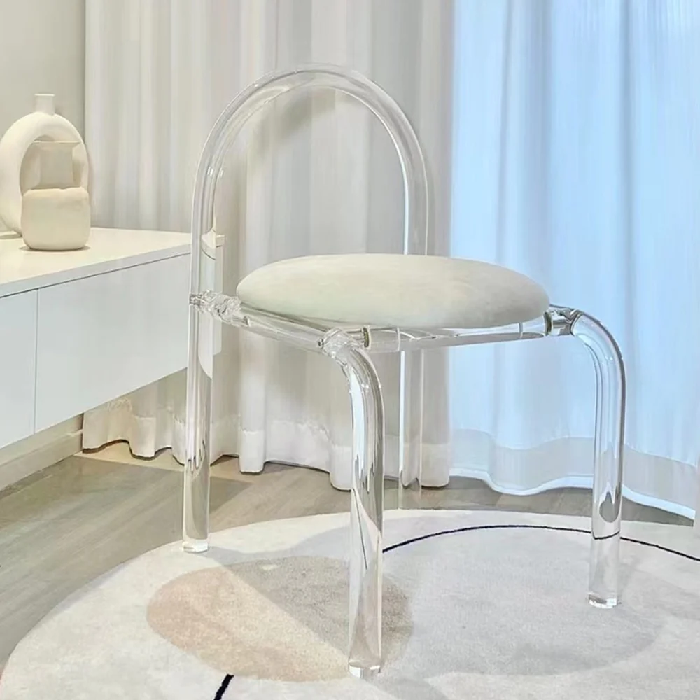 LIVARA DC1080 Acrylic Material Dining Chair Modern Minimalist Style - Image 3