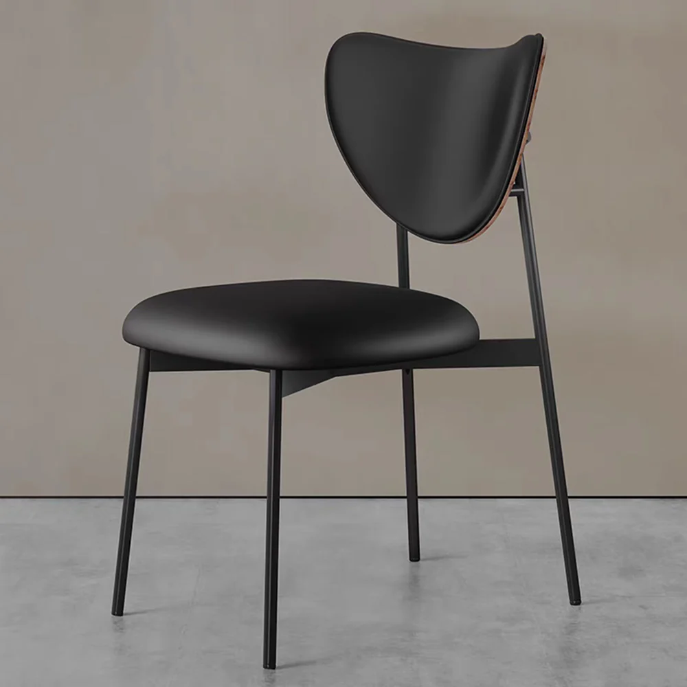 LIVARA DC1106 Faux Leather Fabric Dining Chair Carbon Steel Legs - Image 2