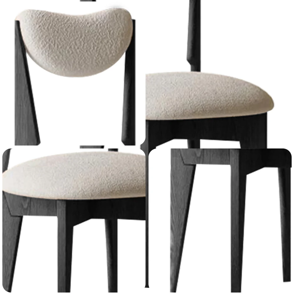 LIVARA DC1135 Ash Wood Dining Chair Modern Casual Style - Image 6