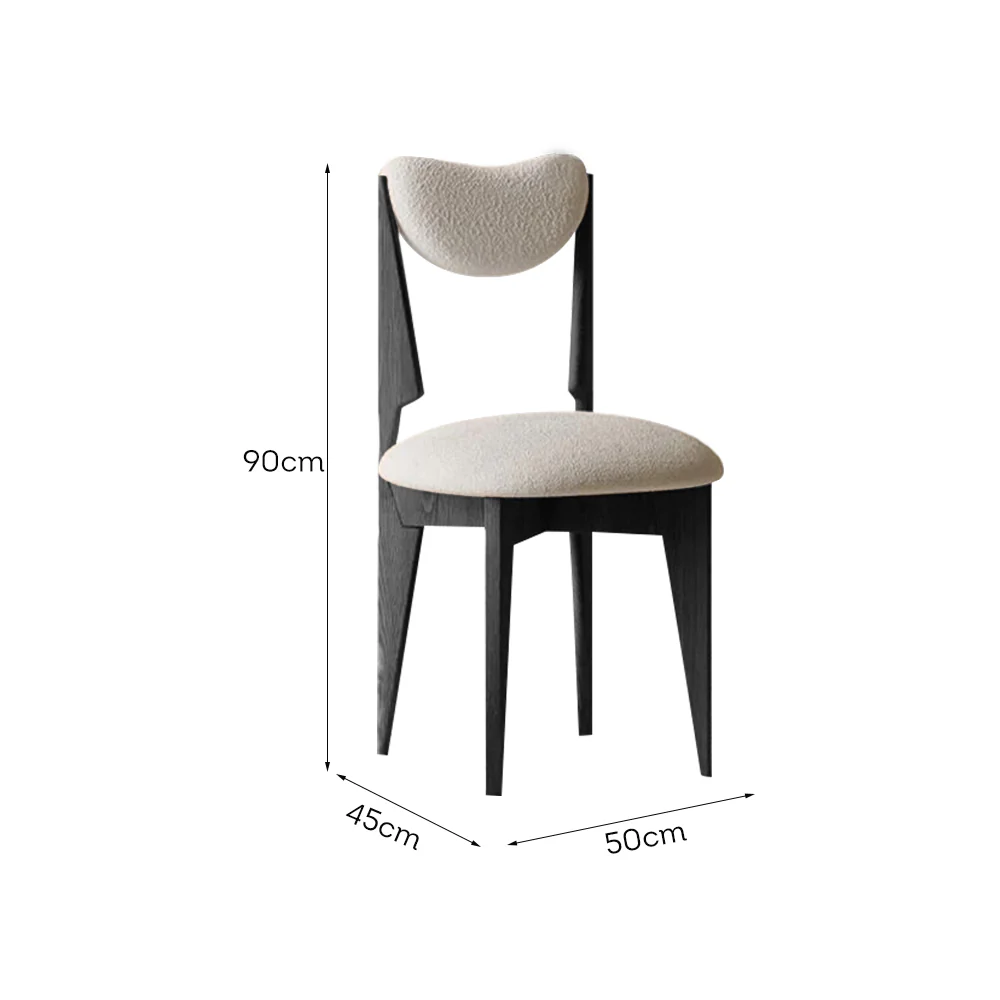 LIVARA DC1135 Ash Wood Dining Chair Modern Casual Style - Image 8