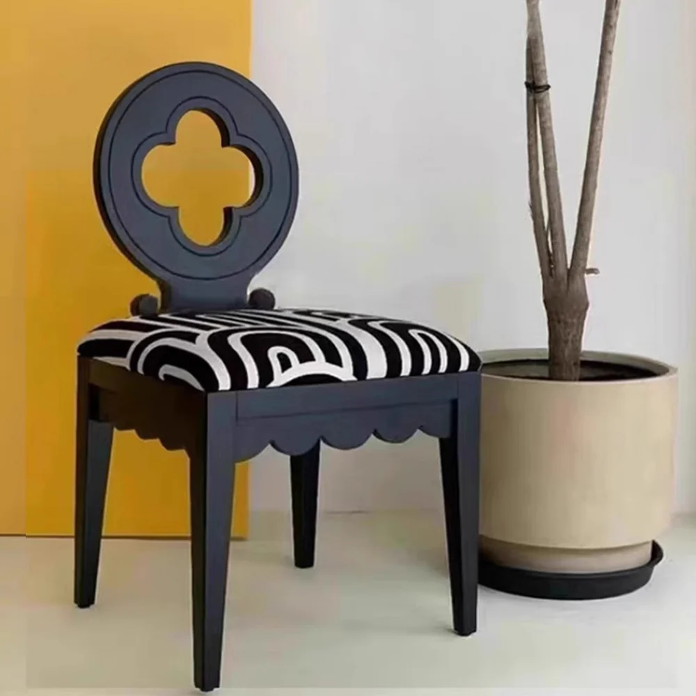LIVARA DC1137 Vintage Style Dining Chair Ash Wood Frame - Image 2
