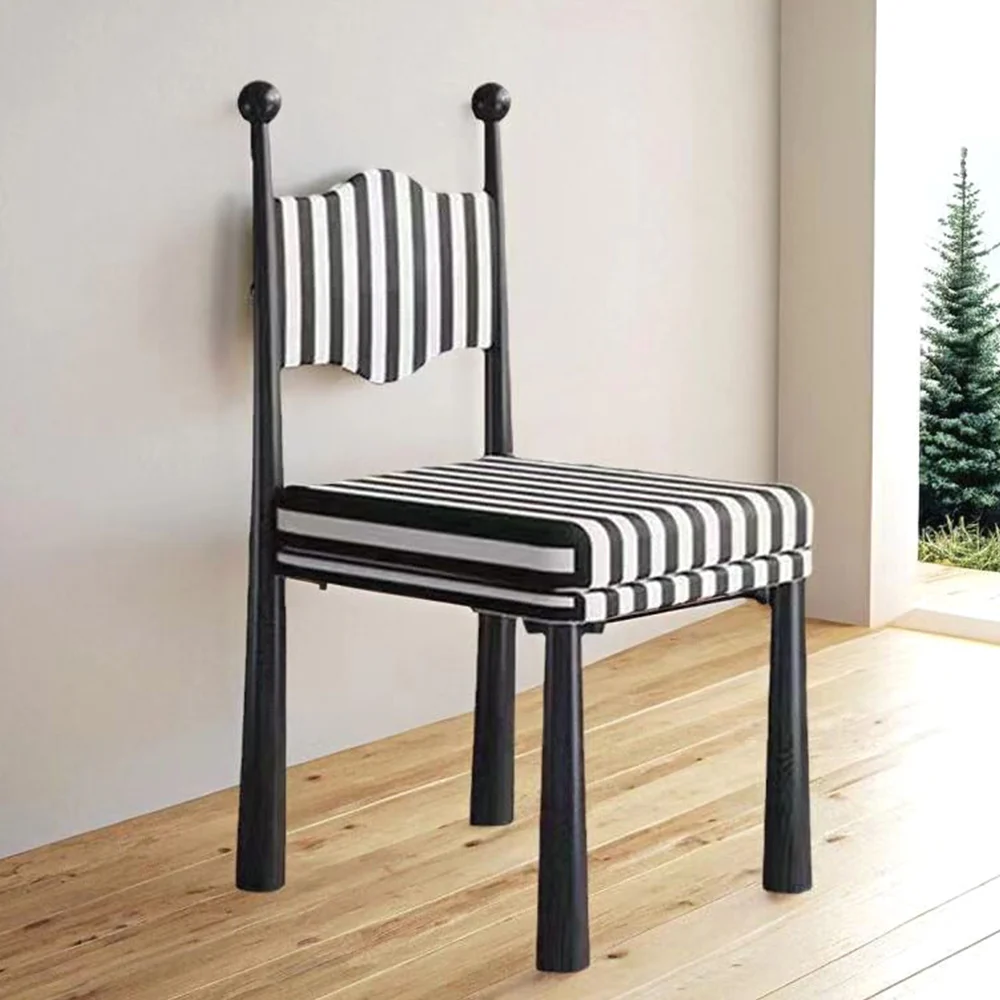 LIVARA DC1141 Vintage Style Dining Chair Ash Wood Frame - Image 3