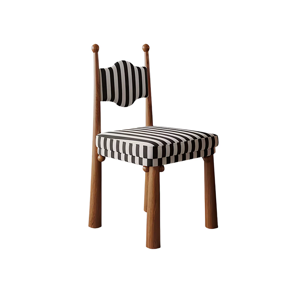 LIVARA DC1141 Vintage Style Dining Chair Ash Wood Frame - Image 4
