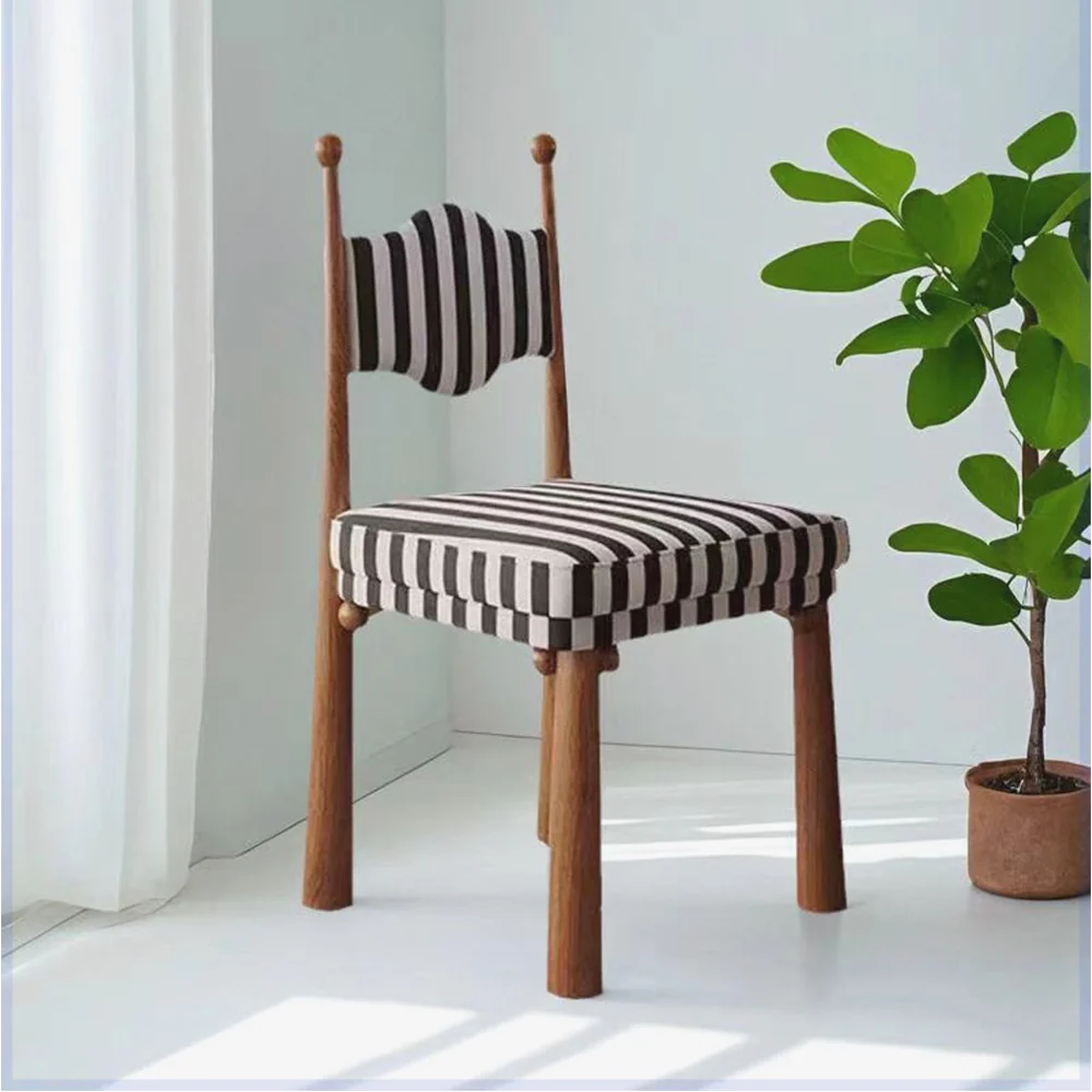 LIVARA DC1141 Vintage Style Dining Chair Ash Wood Frame - Image 5