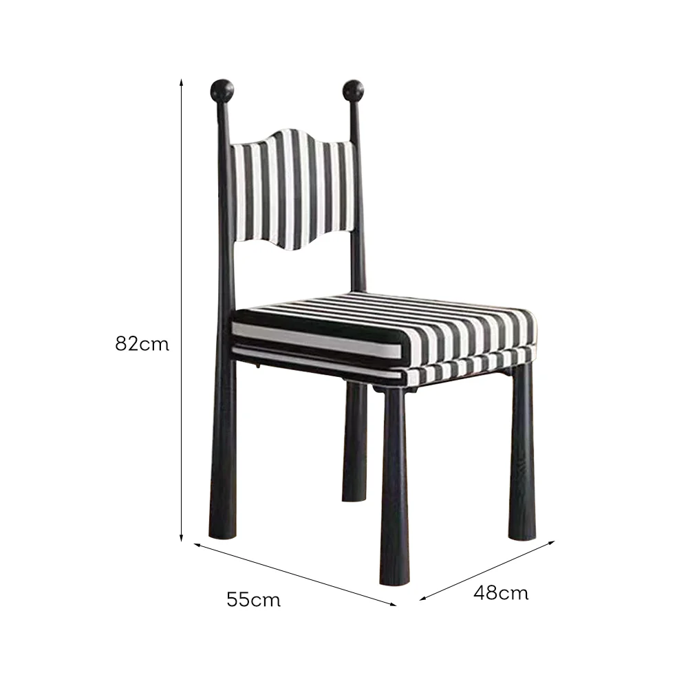 LIVARA DC1141 Vintage Style Dining Chair Ash Wood Frame - Image 9