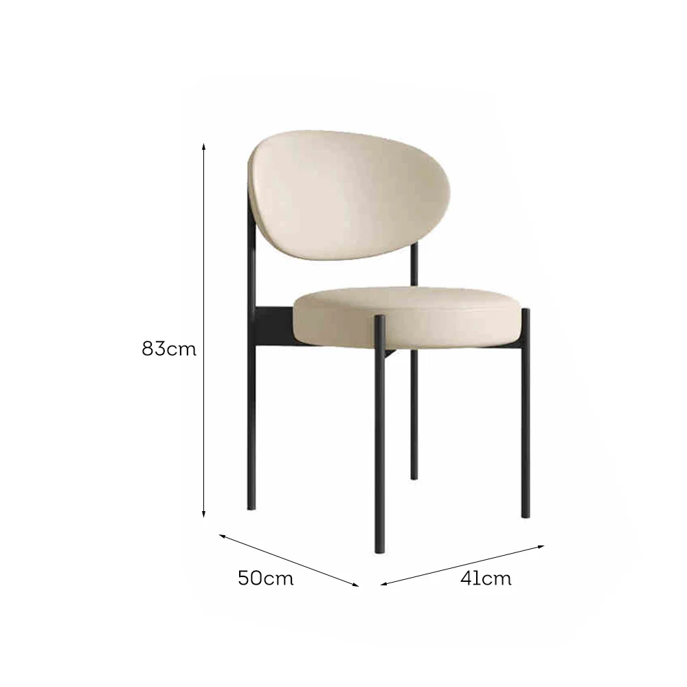 LIVARA DC1147 Velvet Fabric Dining Chair Carbon Steel Legs - Image 10