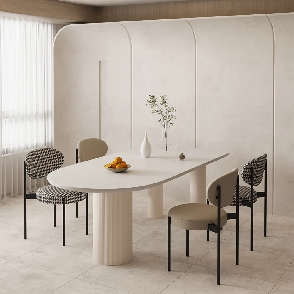 LUXORA DT1012 Minimalist Style 140-160-180cm Sintered Stone Dining Table - Image 3