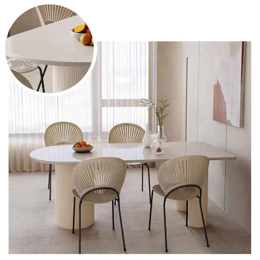 LUXORA DT1012 Minimalist Style 140-160-180cm Sintered Stone Dining Table - Image 4