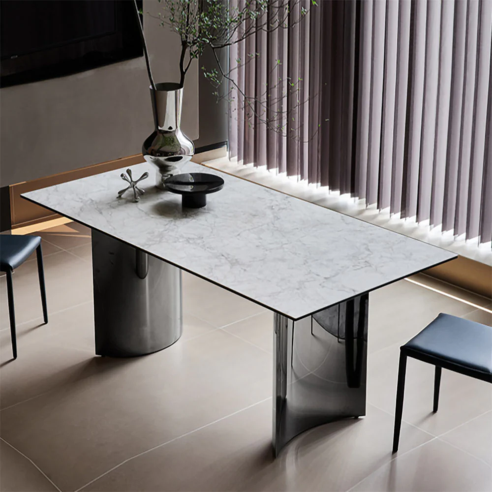 LIVARA DT1030 Minimalist Style 140-160-180-200cm Sintered Stone Dining Table - Image 3