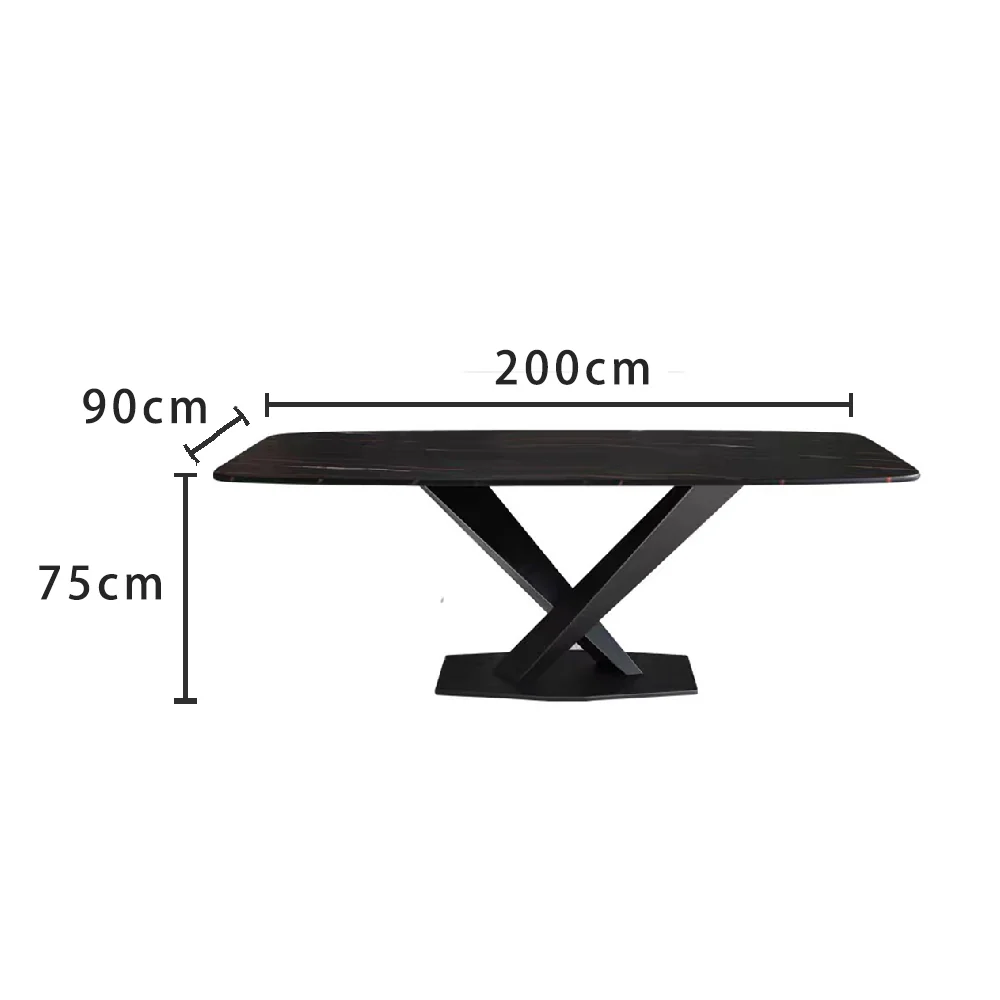LIVARA DT1040 Modern Simplicity Style 140-160-180-200cm Sintered Stone Dining Table - Image 8