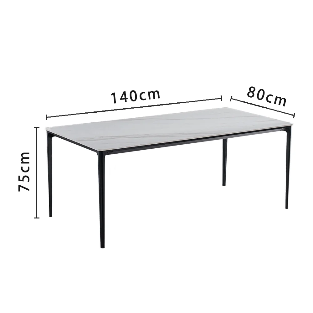 LIVARA DT1041 Minimalist Style 140-160-180cm Sintered Stone Dining Table - Image 5