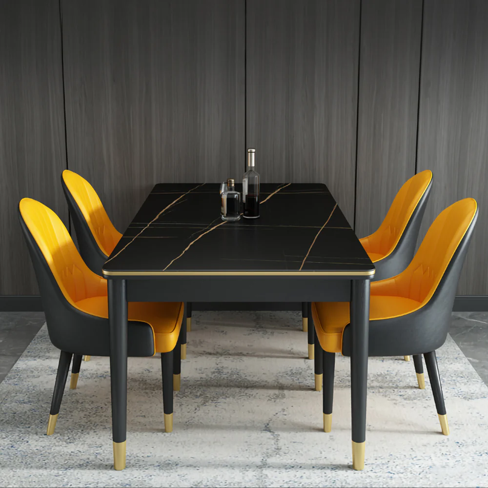 LIVARA DT1044 Light Luxury Style 130-140-150cm Sintered Stone Dining Table - Image 3