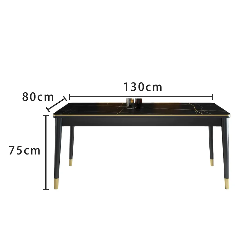 LIVARA DT1044 Light Luxury Style 130-140-150cm Sintered Stone Dining Table - Image 5