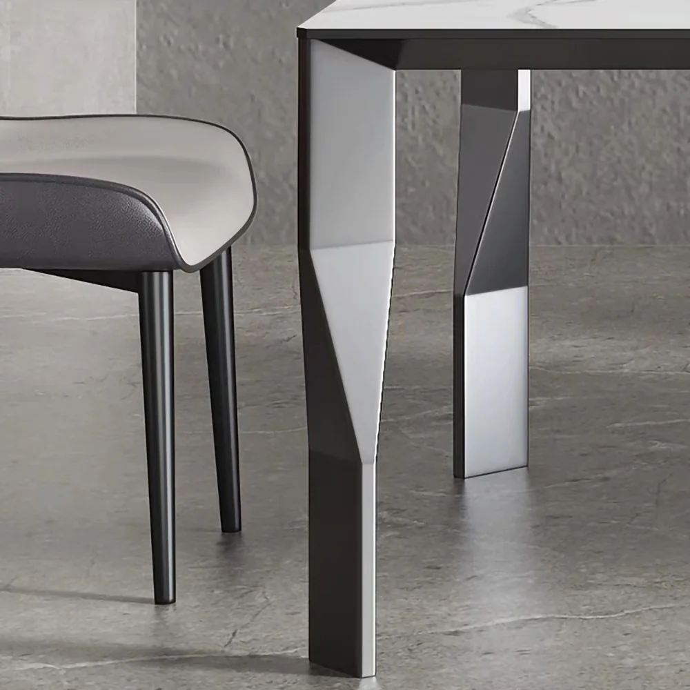 LIVARA DT1075 Minimalist Style 140-160-180cm Sintered Stone Dining Table - Image 3