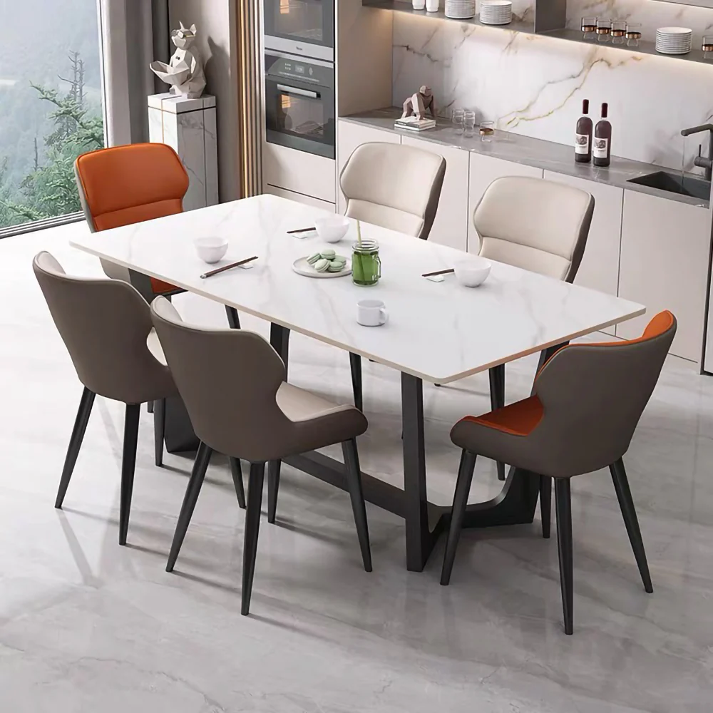 LIVARA DT1079 Minimalist Style 140-160-180cm Sintered Stone Dining Table - Image 2