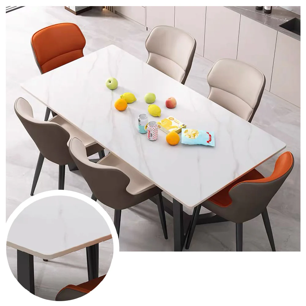 LIVARA DT1079 Minimalist Style 140-160-180cm Sintered Stone Dining Table - Image 4