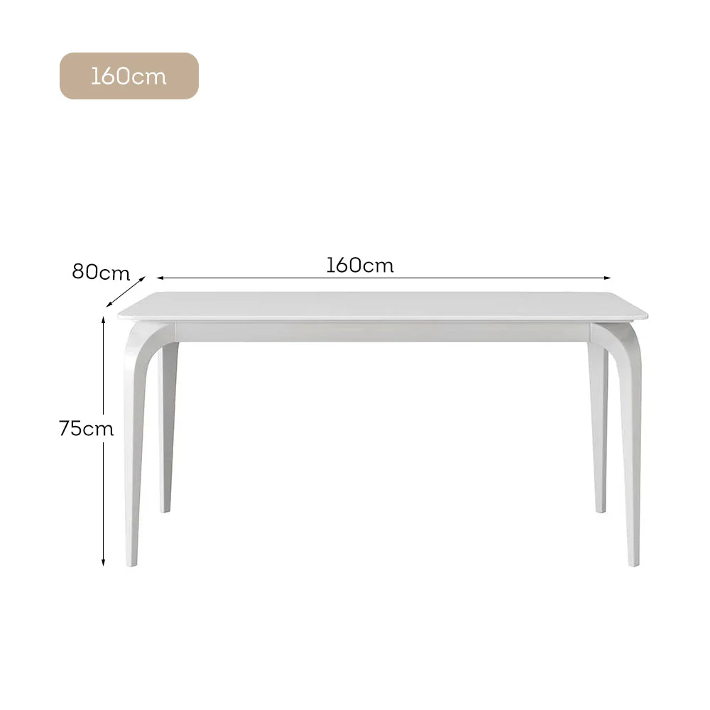 LIVARA DT1105 140/160/180cm Length Sintered Stone Tabletop Dining Table Carbon Steel Legs - Image 6