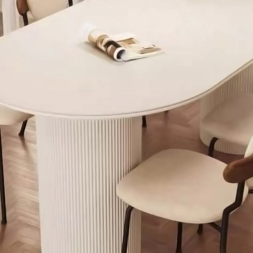 LIVARA DT1149 Minimalist Style 140-160-180cm Sintered Stone Dining Table - Image 4