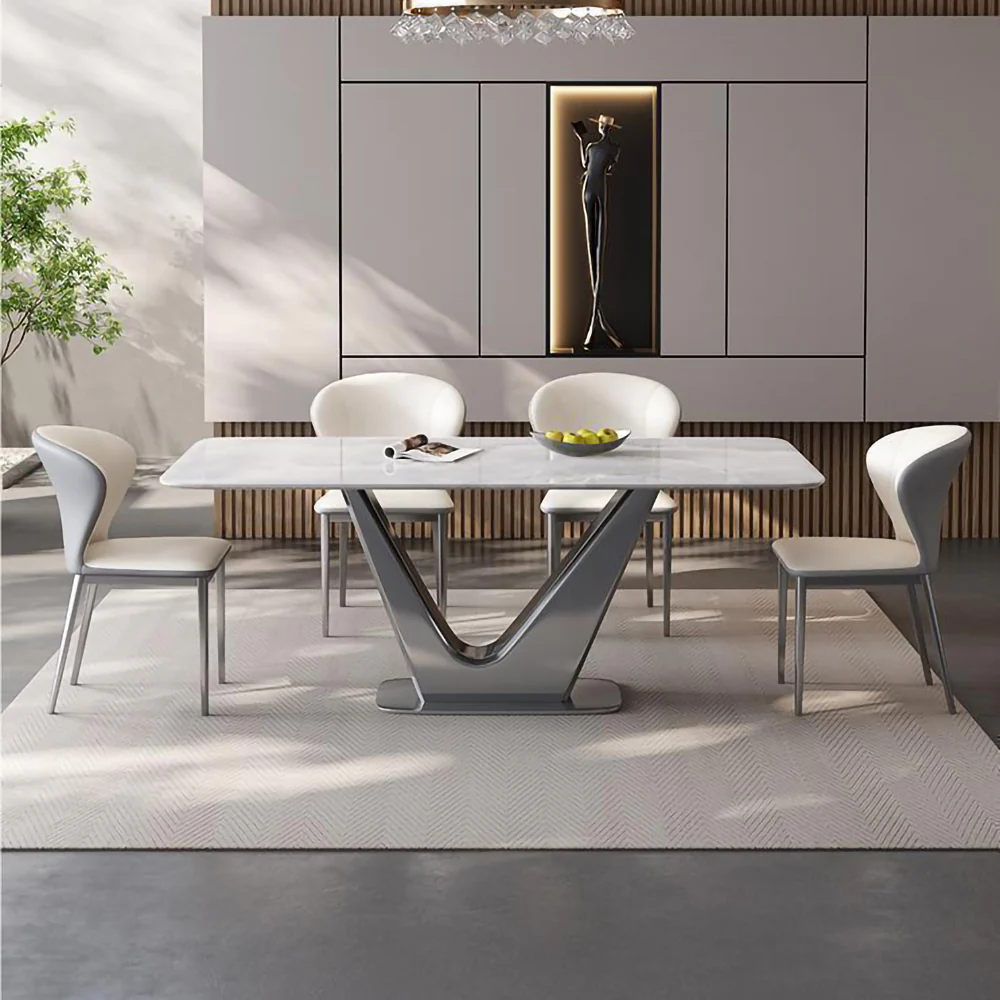 LUXORA DT1161 Minimalist Style 130-140-160-180cm Sintered Stone Dining Table - Image 2