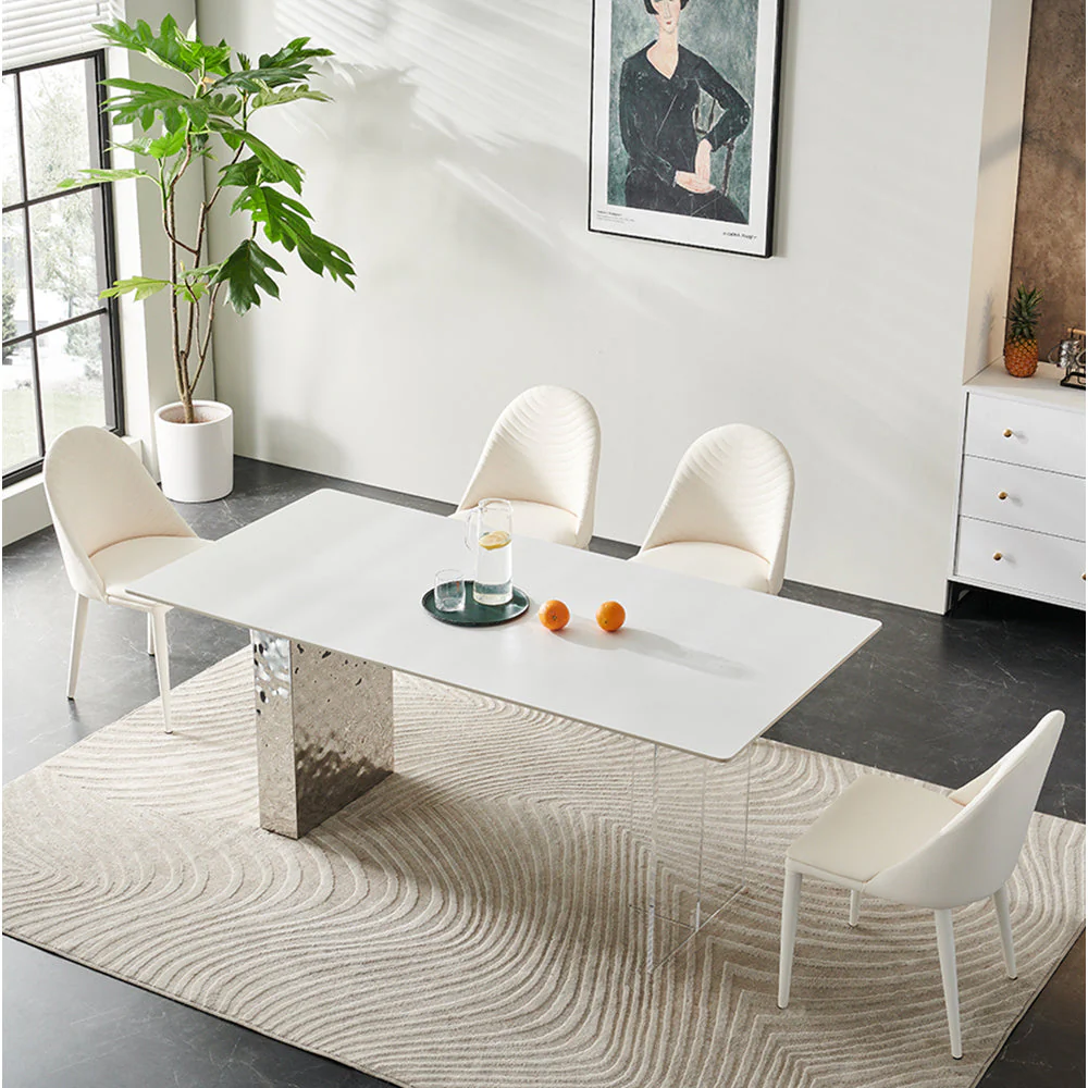 LIVARA DT1175 140/160/180cm Length 12mm Thickness Sintered Stone Tabletop Dining Table - Image 3