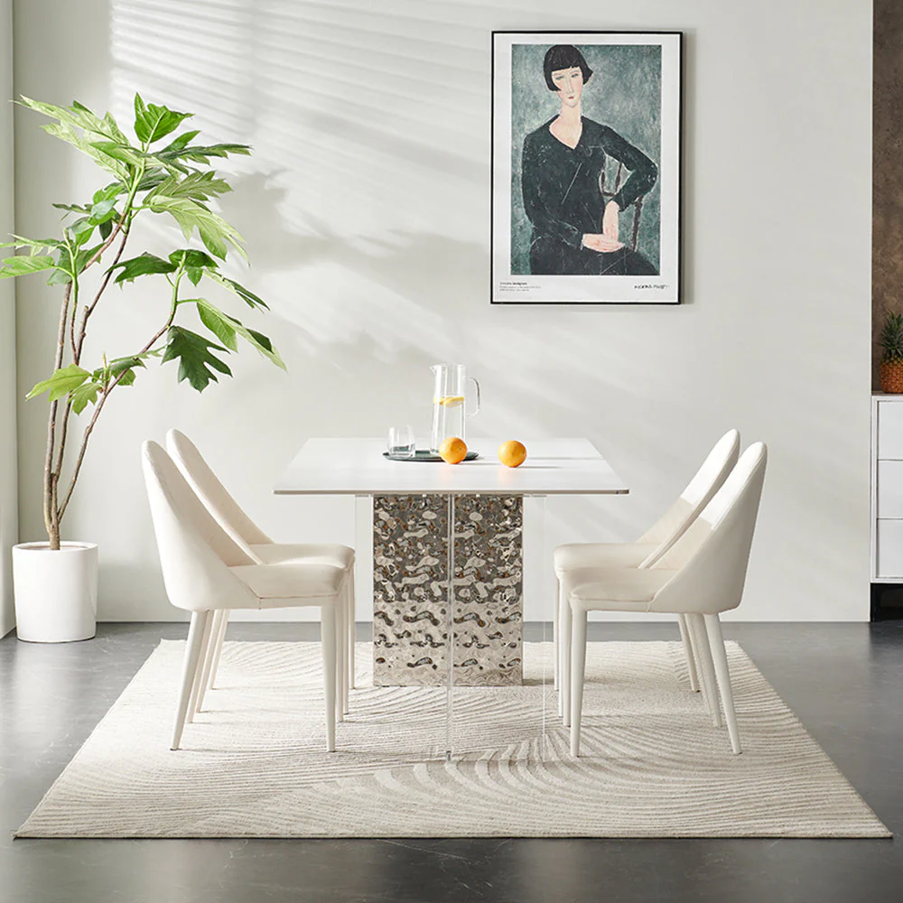 LIVARA DT1175 140/160/180cm Length 12mm Thickness Sintered Stone Tabletop Dining Table - Image 4