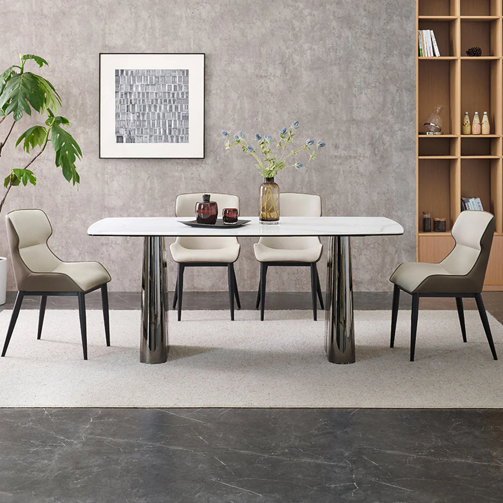 LIVARA DT1183 140/160/180cm Length 12mm Thickness Sintered Stone Tabletop Dining Table - Image 3