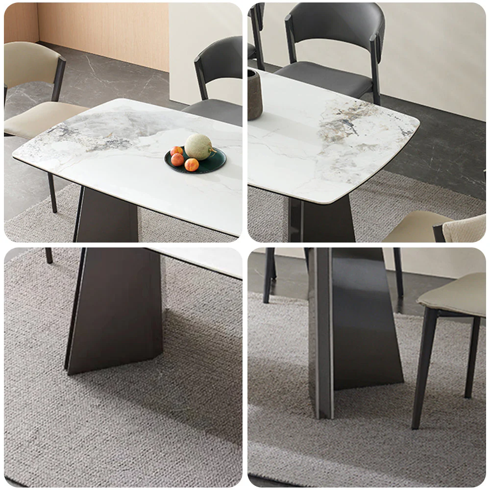 LIVARA DT1186 140/160/180cm Length 12mm Thickness Sintered Stone Tabletop Dining Table - Image 4