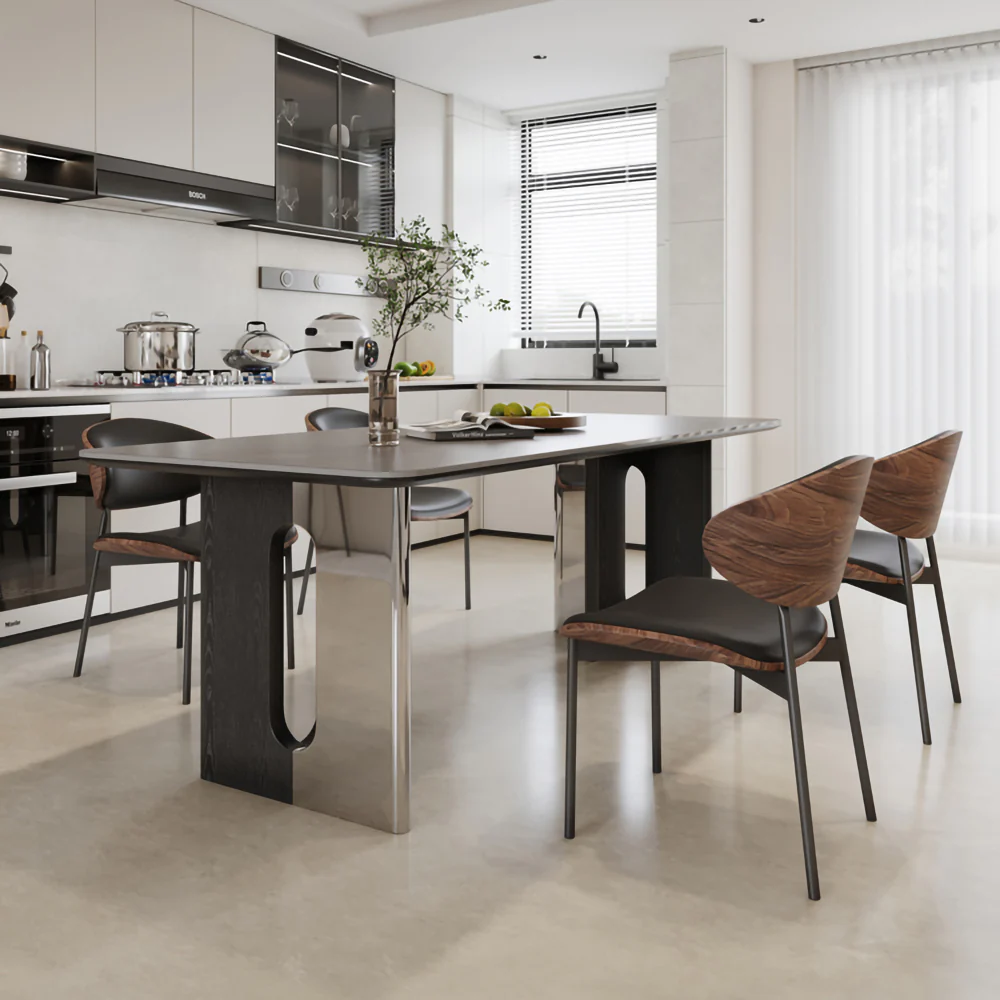 LIVARA DT1237 Light Luxury Style 140-160-180cm Sintered Stone Dining Table - Image 2