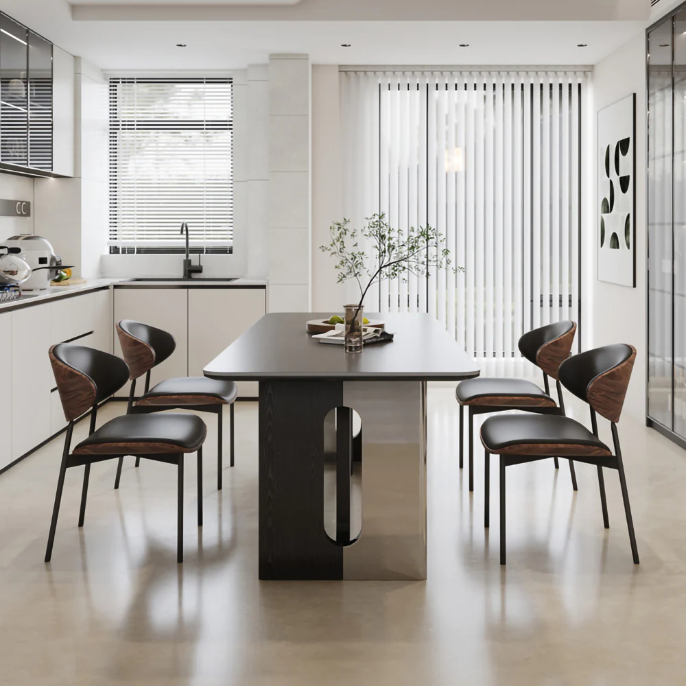 LIVARA DT1237 Light Luxury Style 140-160-180cm Sintered Stone Dining Table - Image 3