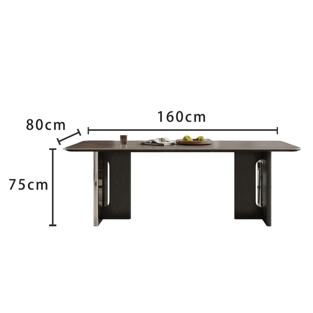 LIVARA DT1237 Light Luxury Style 140-160-180cm Sintered Stone Dining Table - Image 6