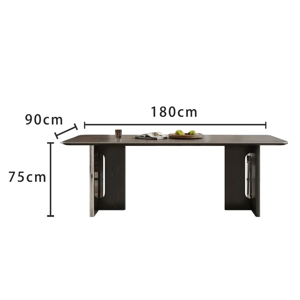 LIVARA DT1237 Light Luxury Style 140-160-180cm Sintered Stone Dining Table - Image 7