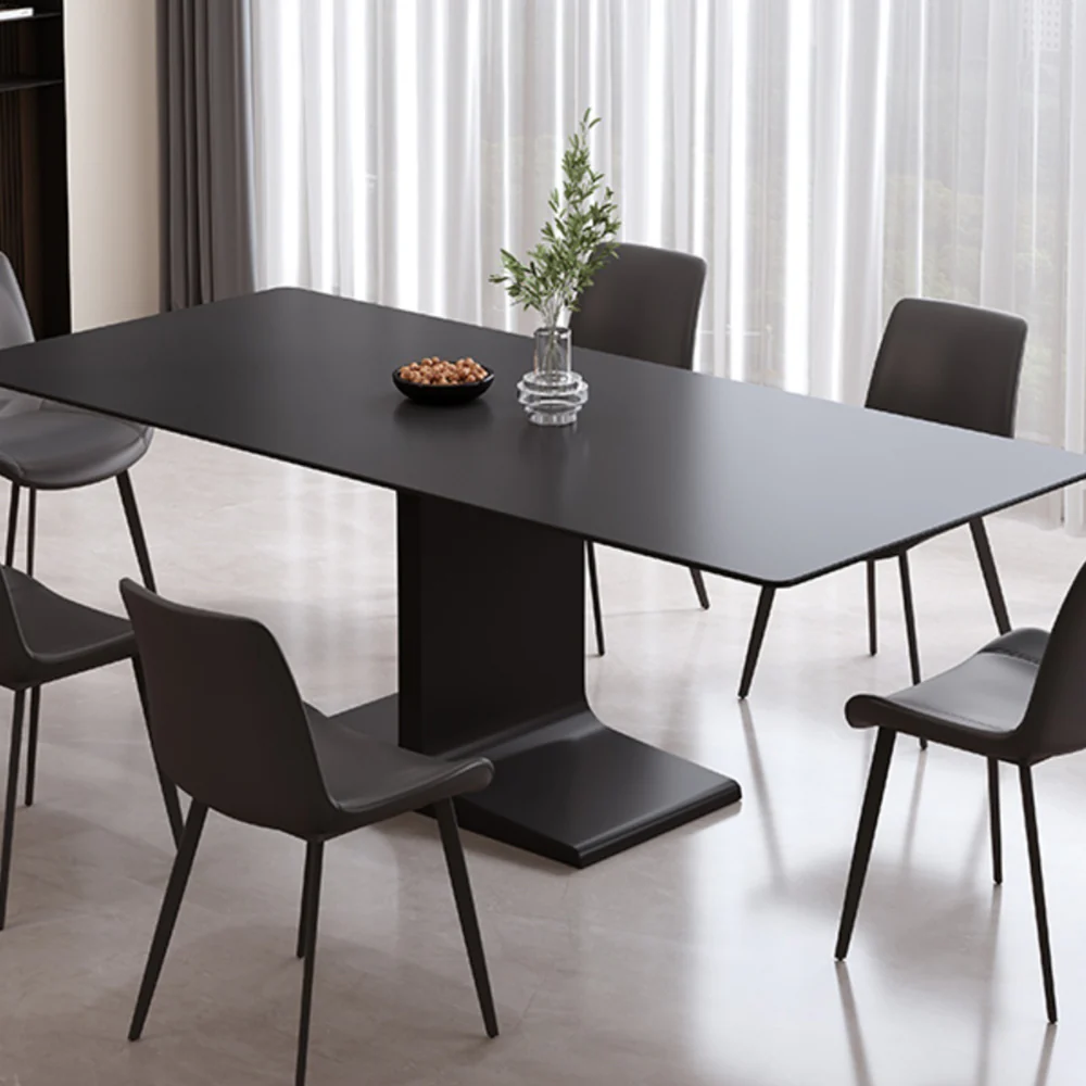 LIVARA DT1238 Minimalist Style 140-160-180cm Sintered Stone Dining Table - Image 2
