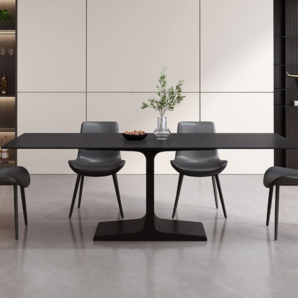 LIVARA DT1238 Minimalist Style 140-160-180cm Sintered Stone Dining Table - Image 3