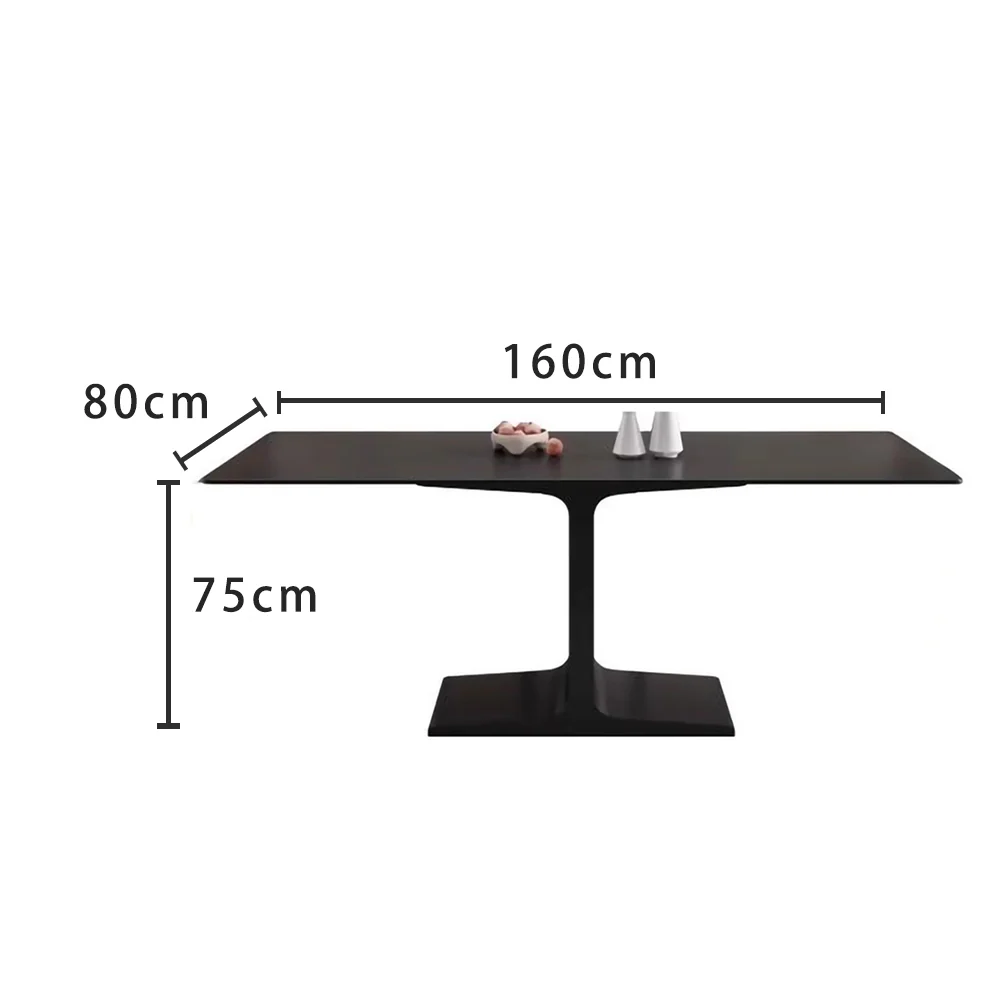 LIVARA DT1238 Minimalist Style 140-160-180cm Sintered Stone Dining Table - Image 6